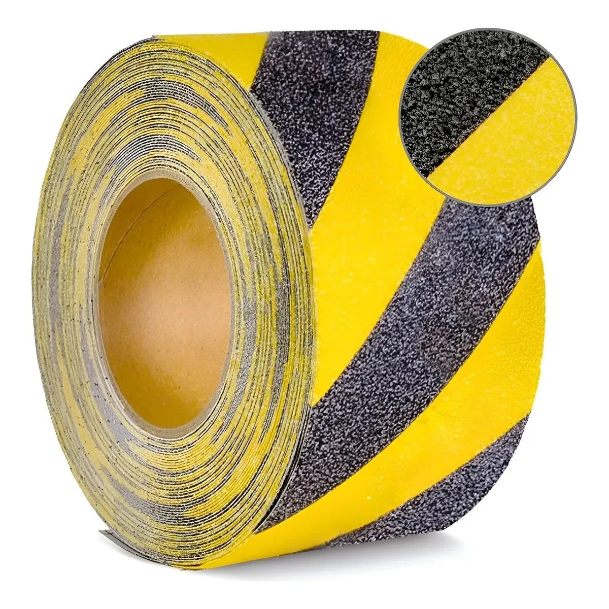 GENERICO - Cinta Antideslizante 18 Metros 50 Mm Ancho Negro / Amarillo