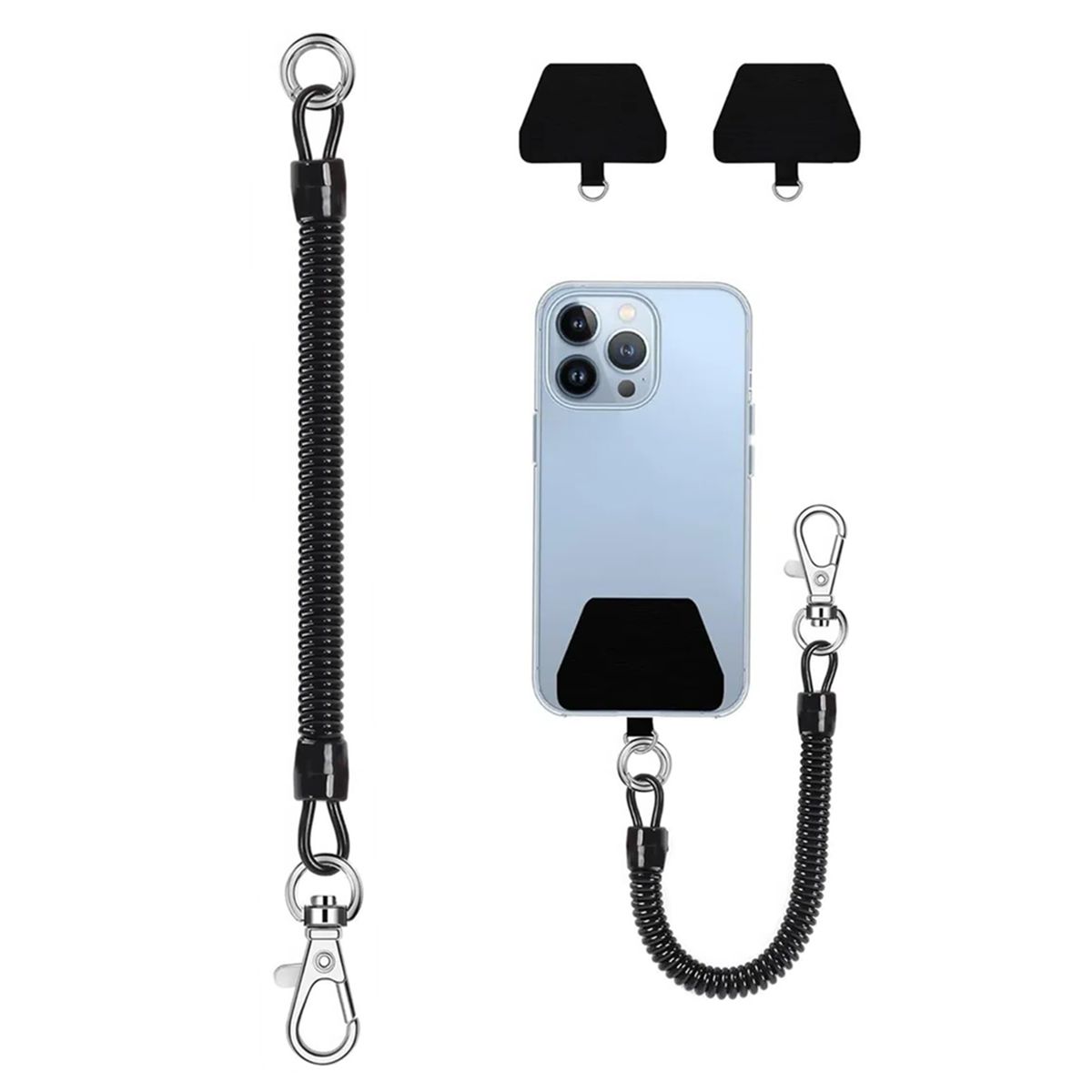 GENERICO - Correa Cordón Antirrobo Celular Retráctil Colgante