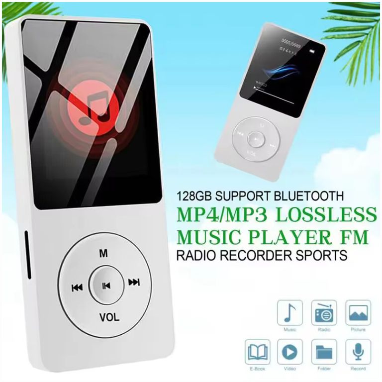 CORRERREY Al aire libre Mini Walkman Mp4/mp3 FM compatible con Bluetooth 32GB Hf