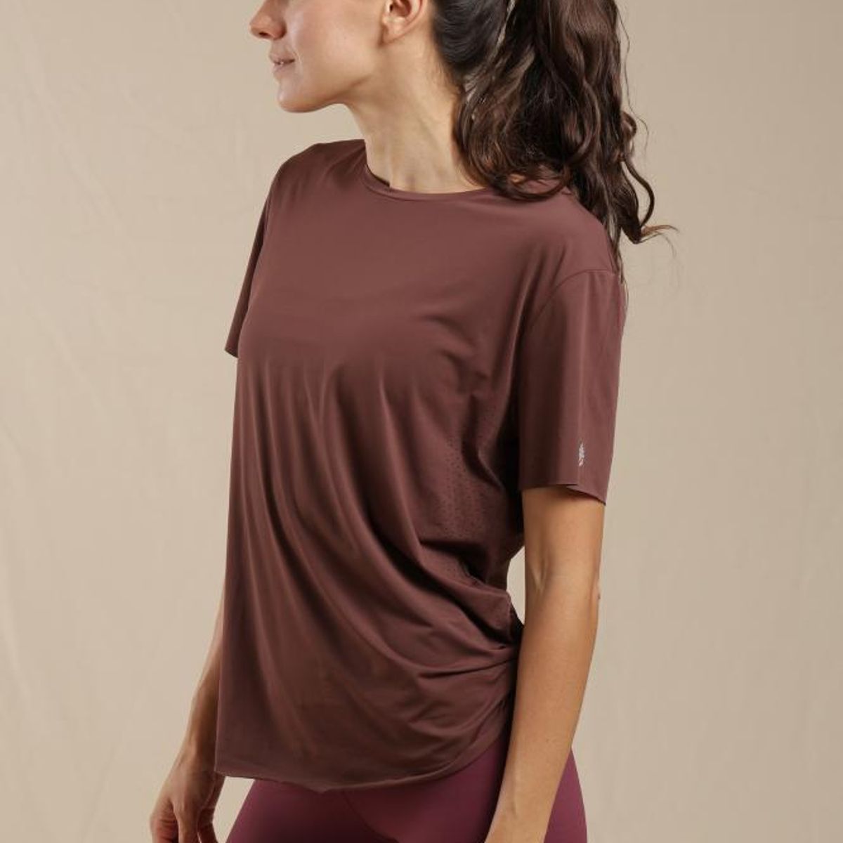 MALI - Basic Tee Deep Mahogany