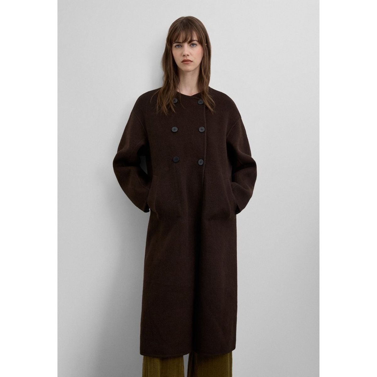 SCALPERS - Abrigo Reversible Mezcla Lana