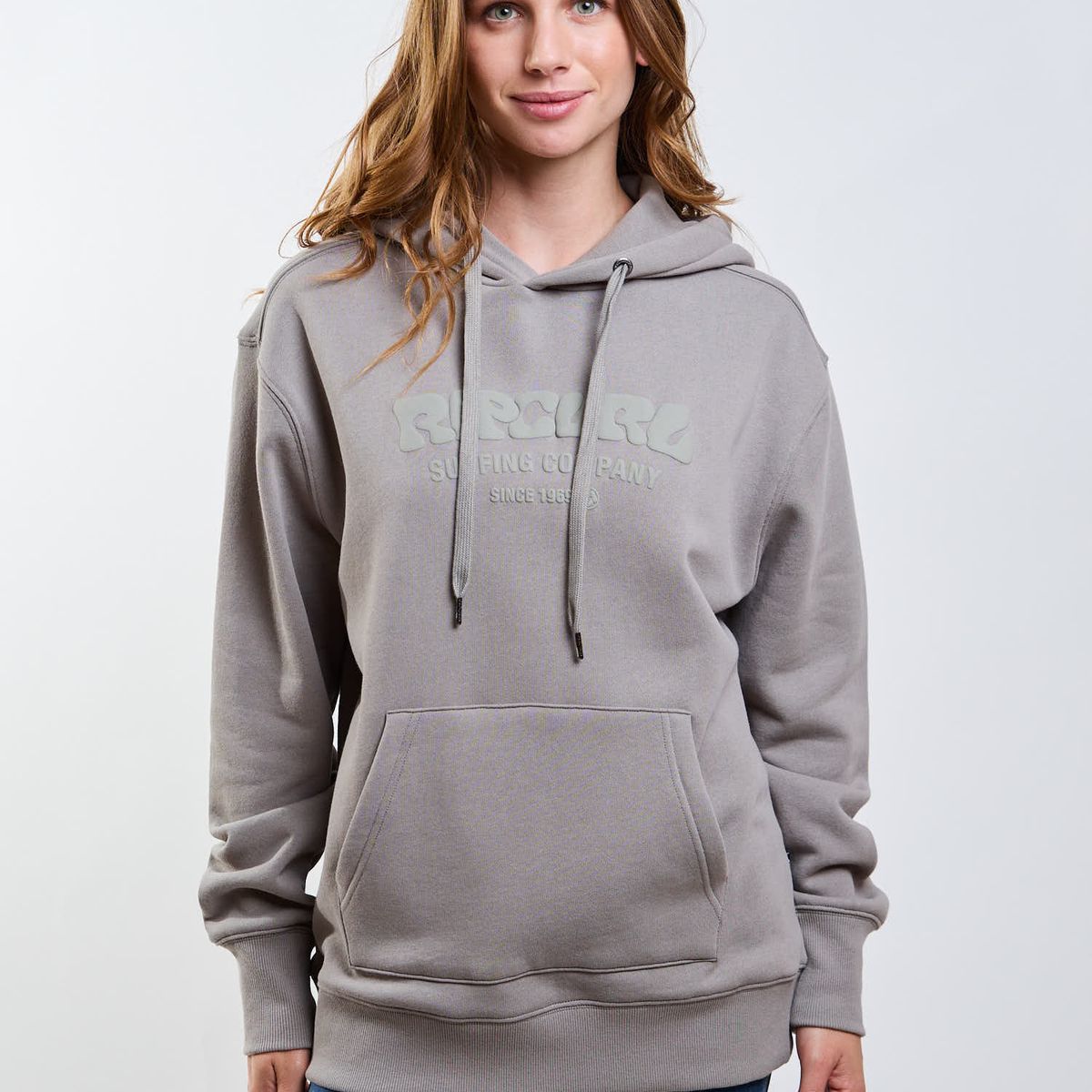 RIP CURL - Poleron Canguro Surge Verde Mujer Rip Curl