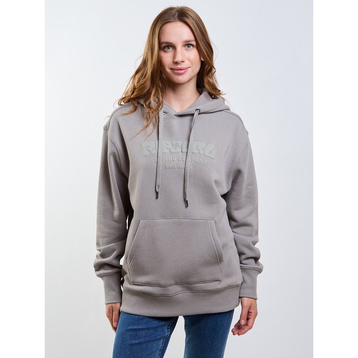 RIP CURL - Poleron Canguro Surge Verde Mujer Rip Curl