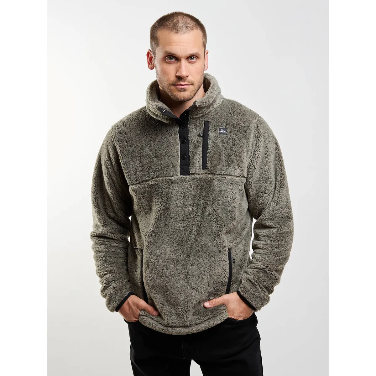 RIP CURL - Poleron Chiporro Crest Verde Hombre Rip Curl
