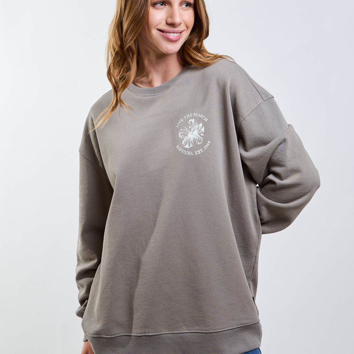 RIP CURL - Poleron CR Pulse Verde Mujer Rip Curl