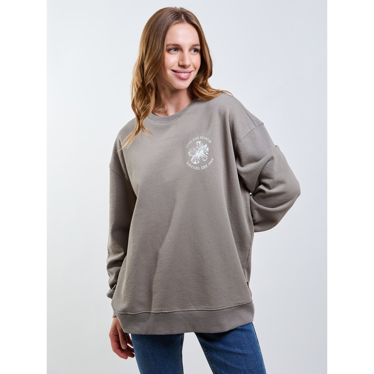 RIP CURL - Poleron CR Pulse Verde Mujer Rip Curl