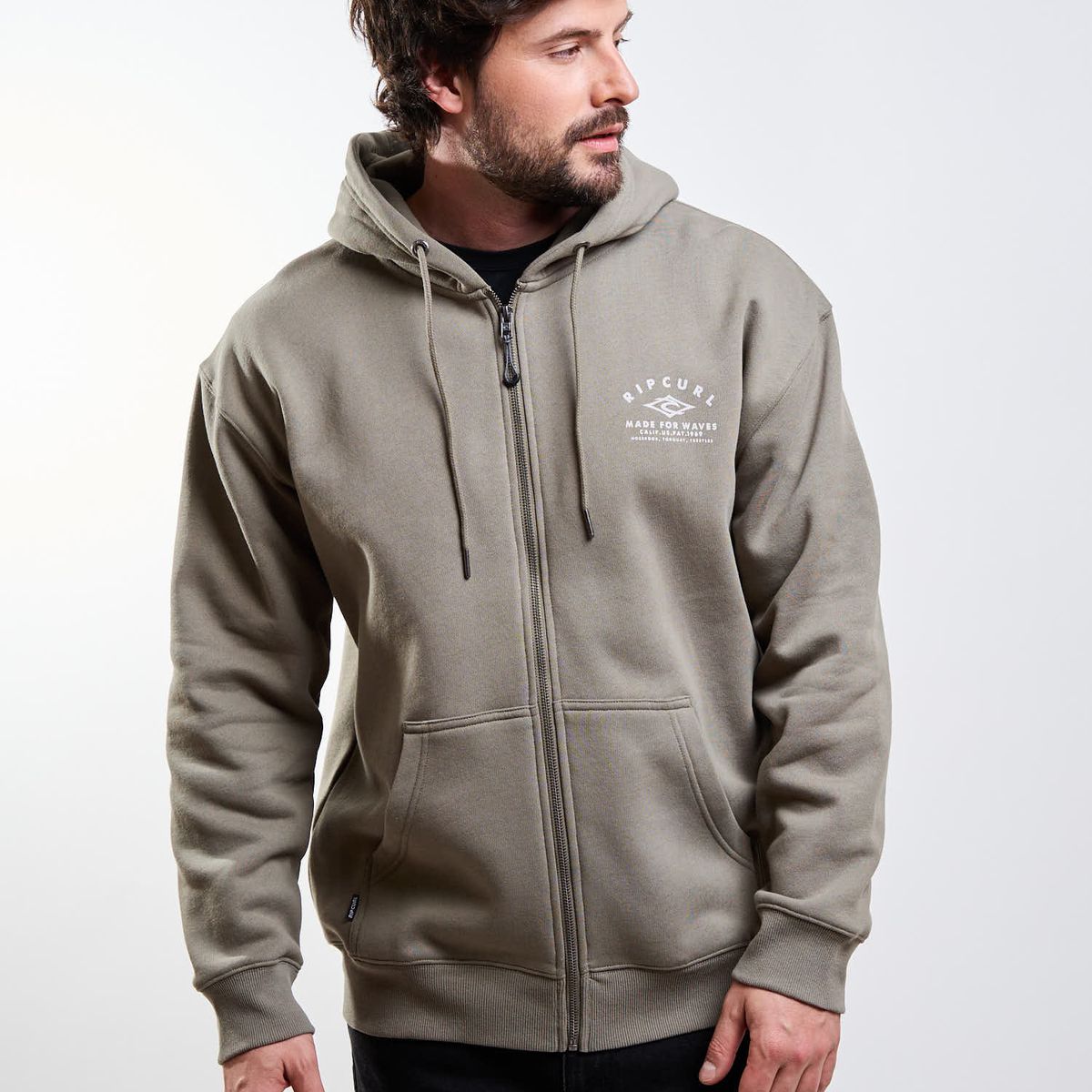 RIP CURL - Poleron FZ Torque Verde Hombre Rip Curl