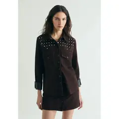 SCALPERS - Camisa De Ante Tachuelas