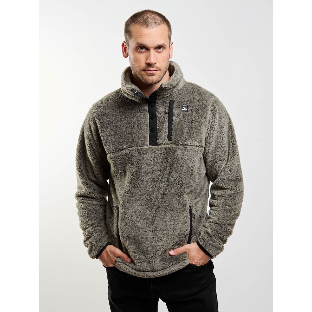 RIP CURL - Poleron Chiporro Crest Verde Hombre Rip Curl