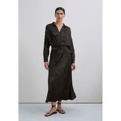 SCALPERS - Falda Satinada Efecto Mármol