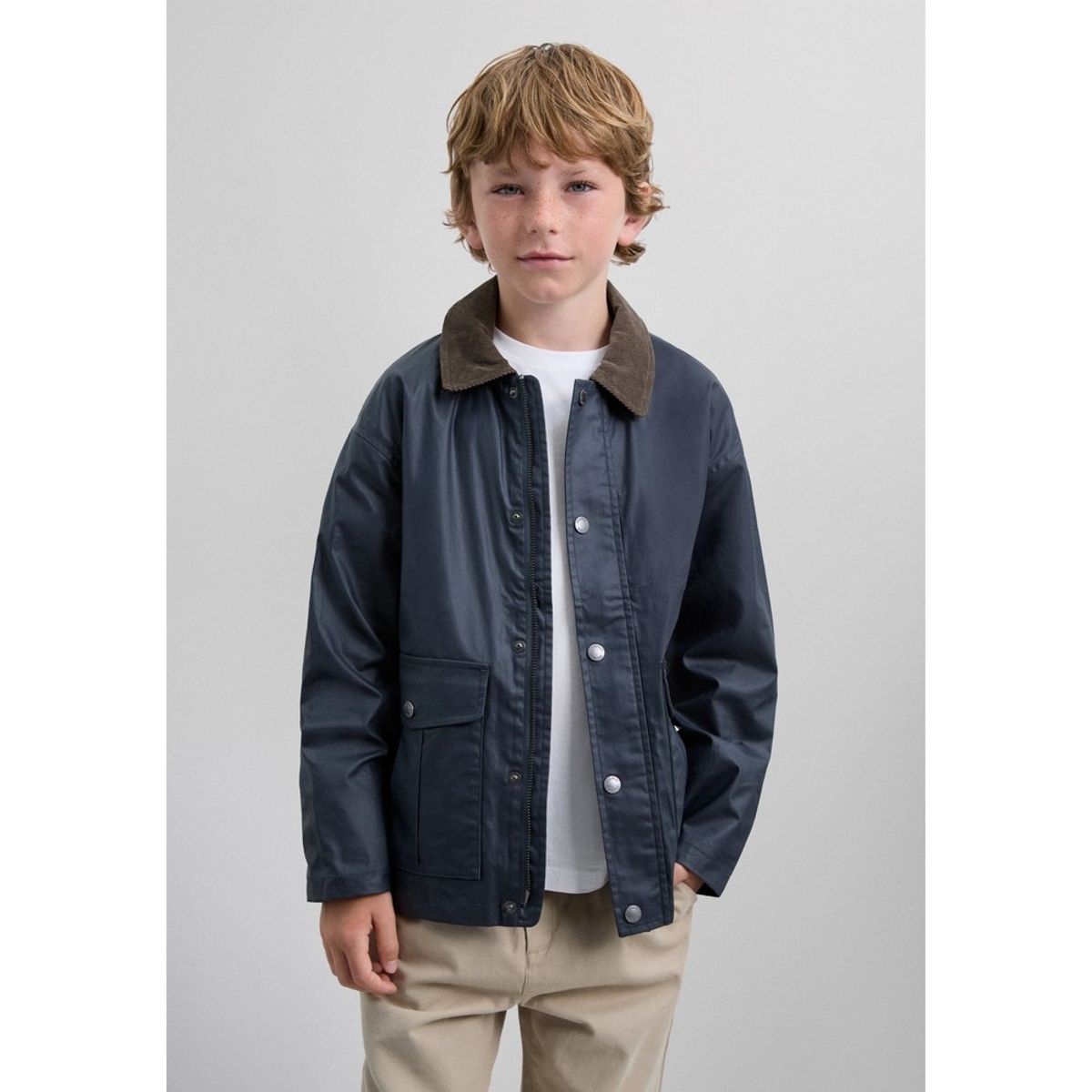 SCALPERS - Chaqueta Cuello Contraste Pana