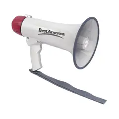 BESTAMERICA - MEGAFONO 25WATT RECARGABLE 12VT MOD.25SBR