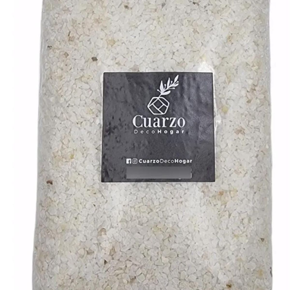 GENERICO - Cuarzo Blanco Natural Tamaño Granulado.  Formato 1kg