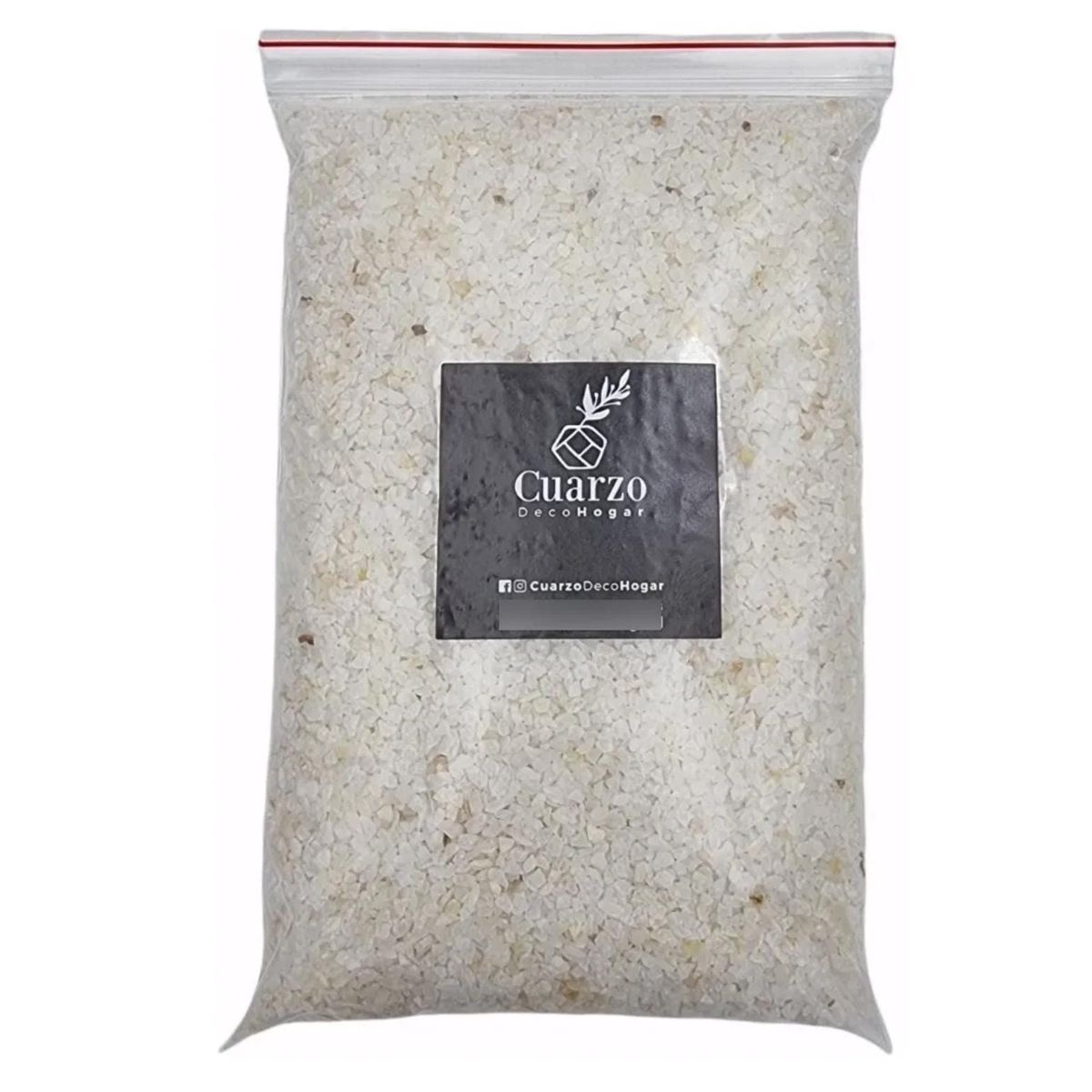 GENERICO - Cuarzo Blanco Natural Tamaño Granulado.  Formato 1kg