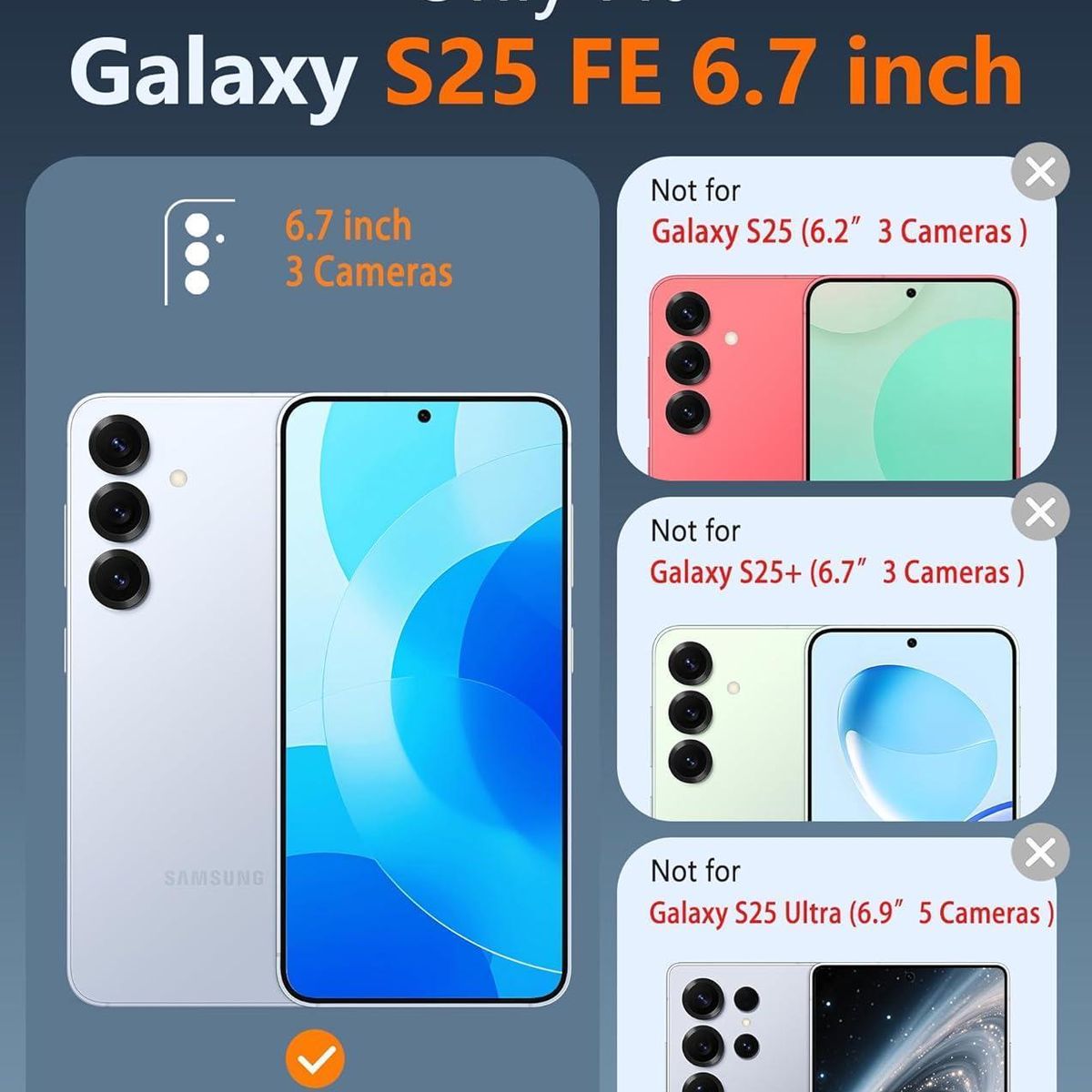GENERICO - Carcasa Para Samsung S25 FE Transparente Antigolpe Reforzada