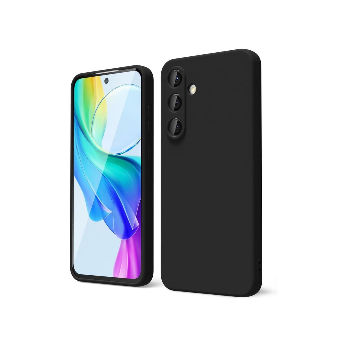 GENERICO - Carcasa para Samsung S25 FE Colores Antigolpes Silicona - Negro