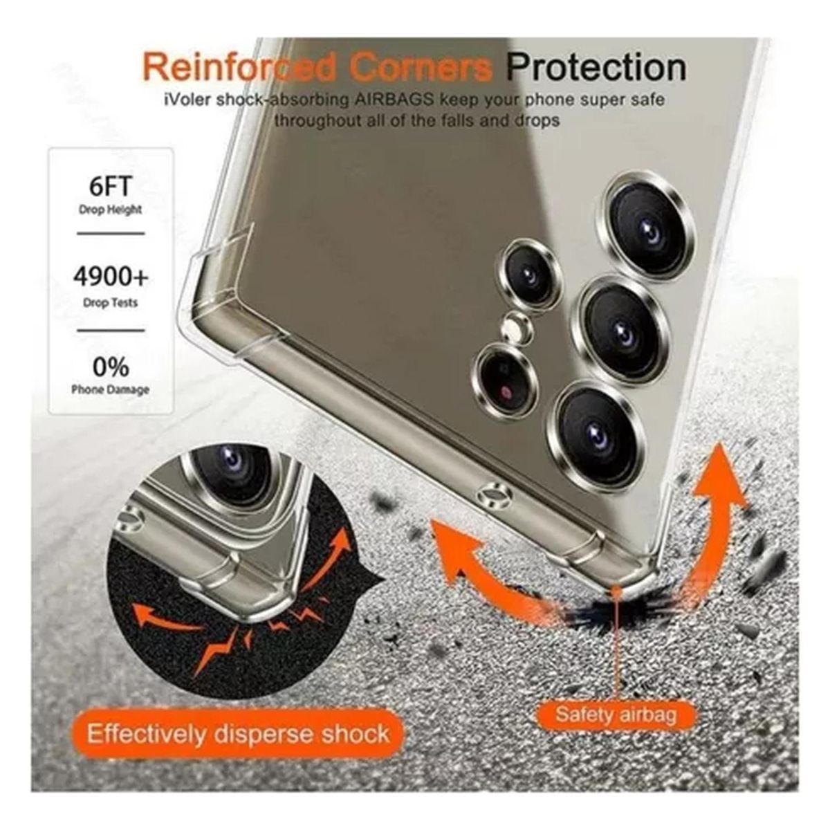 GENERICO - Carcasa Para Samsung S25 S25 Plus S25 Ultra Transparente - Blanco
