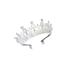 GENERICO - Corona De Reiana Princesa Metalica Accesorio Para Disfraz Plata