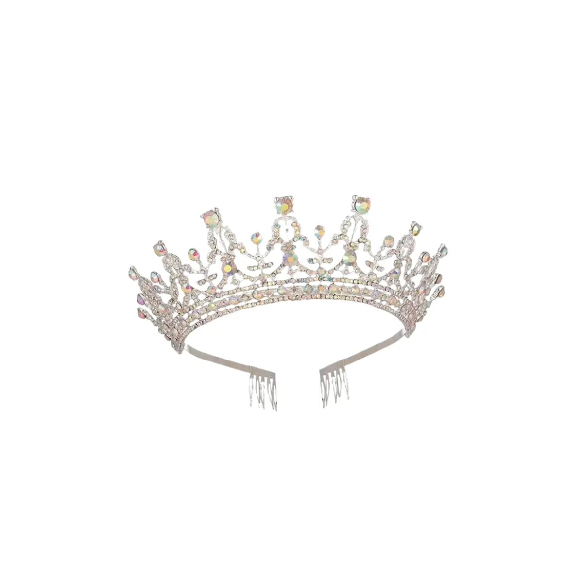 GENERICO - Corona De Reiana Princesa Metalica Accesorio Para Disfraz Plata