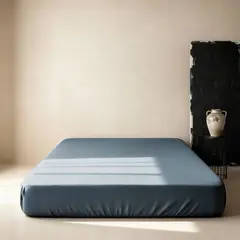 HYPNOS - Sábana Bajera Premium 100% Bambú Orgánico 300 Hilos Ultra Suave