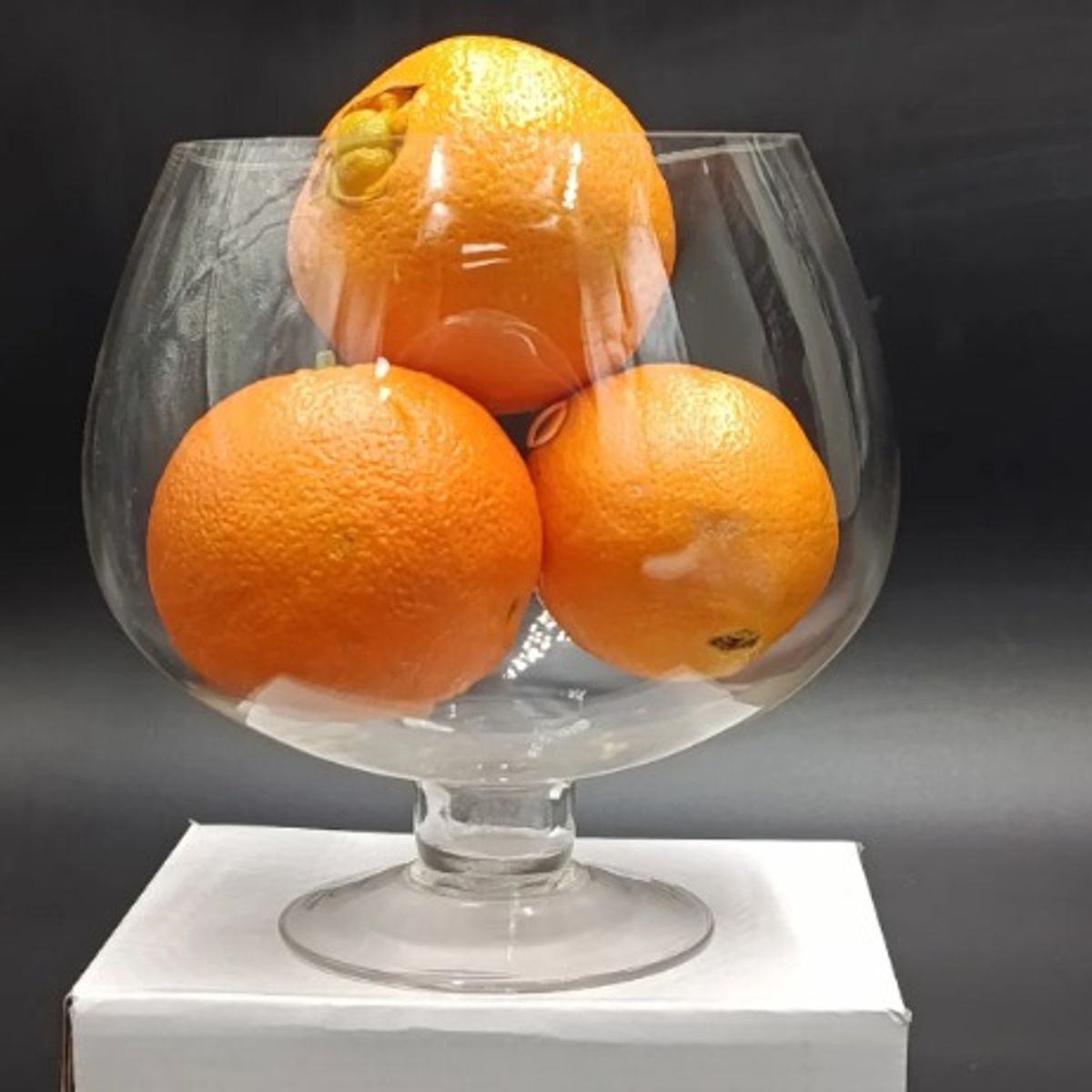 GENERICO - Copón Copa De Vidrio Decorativo 20 cm
