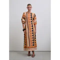 SCALPERS - VESTIDO MIDI ÉTNICO