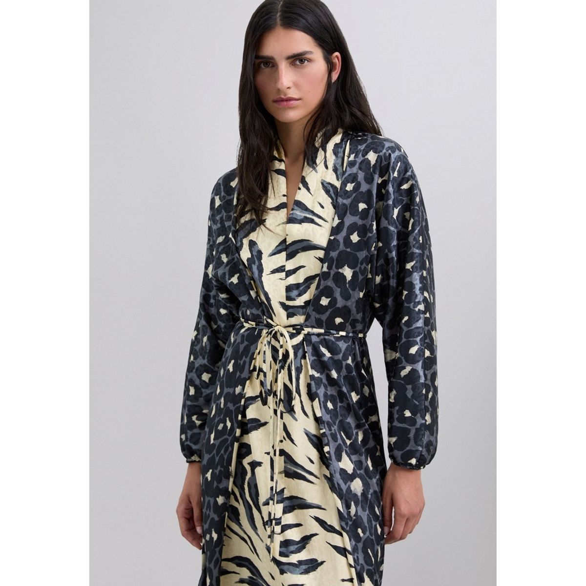 SCALPERS - Vestido Largo Animal Print