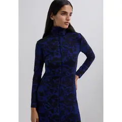 SCALPERS - Vestido Midi Animal Print