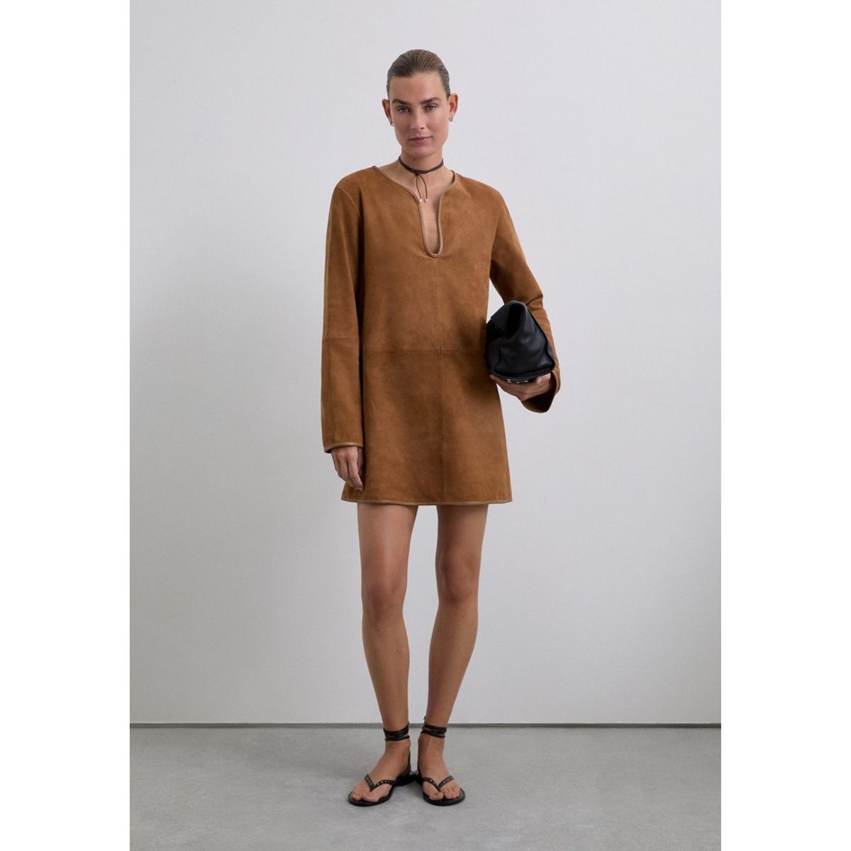 SCALPERS - Vestido Mini Piel Ante