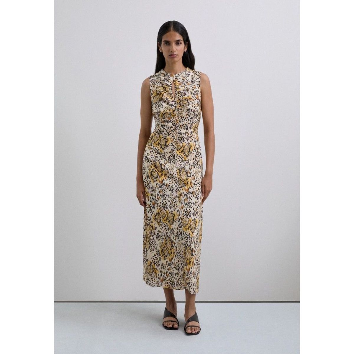 SCALPERS - Vestido Largo Animal Print
