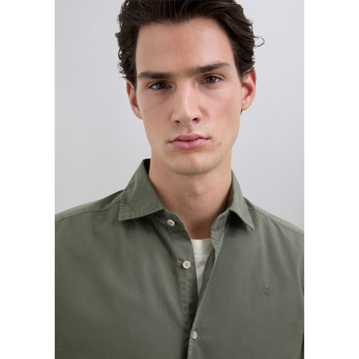 SCALPERS - Camisa Regular Fit Bordada