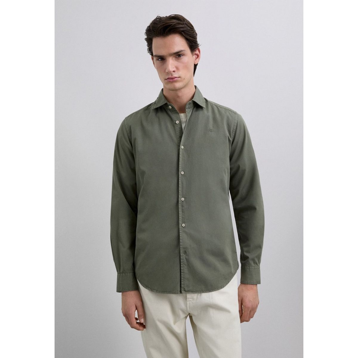 SCALPERS - Camisa Regular Fit Bordada