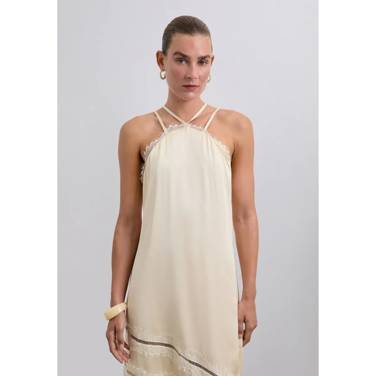 SCALPERS - Vestido Lencero Satinado