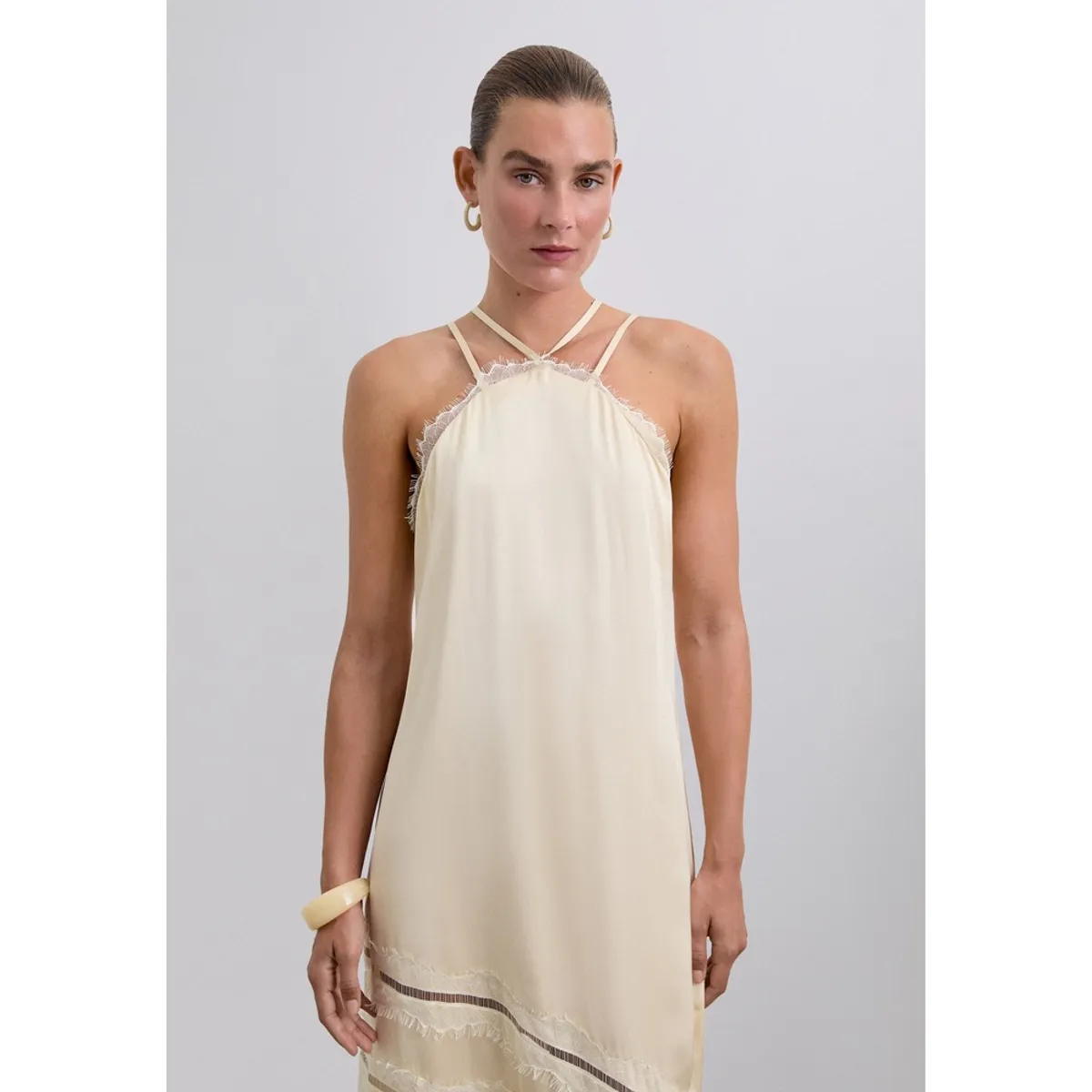 SCALPERS - Vestido Lencero Satinado