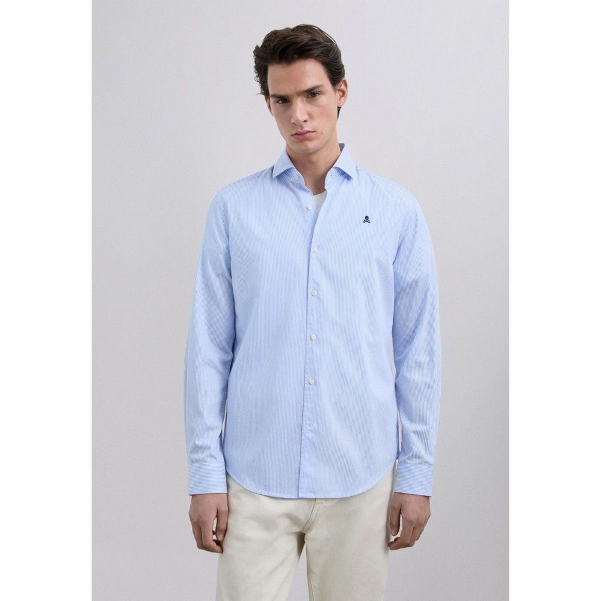 SCALPERS - Camisa Rayas Calavera