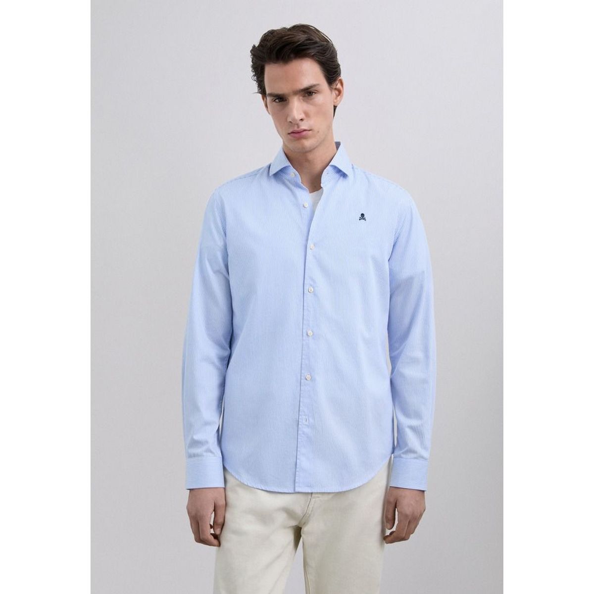 SCALPERS - Camisa Rayas Calavera