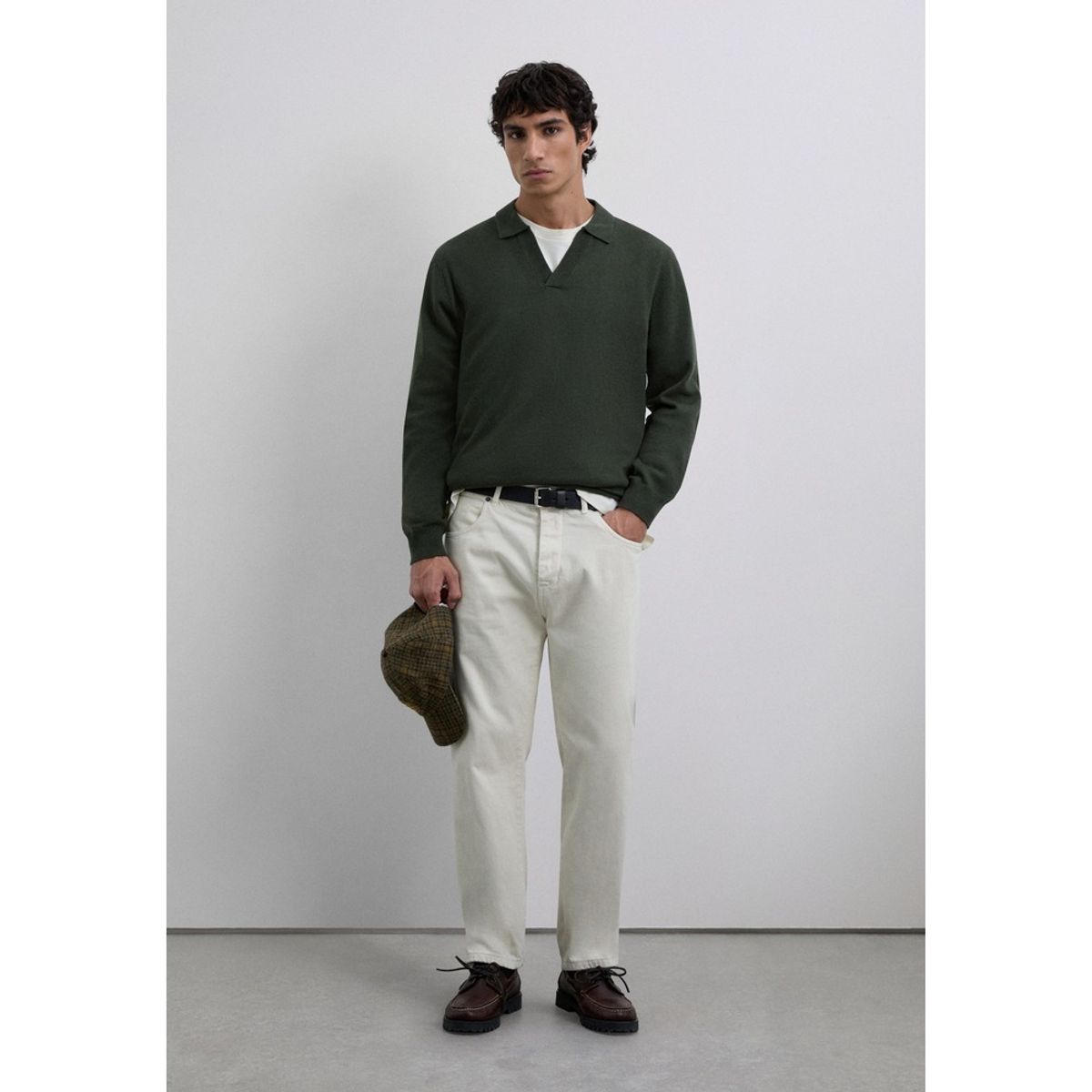 SCALPERS - Jersey Polo Cuello Pico Lana
