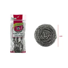 GENERICO - Esponja Acero Cocina 3 Pcs 6X2 5 Cm Resistente Limpieza Hogar