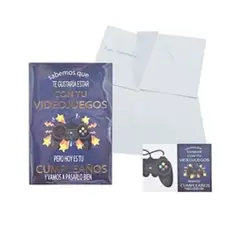 GENERICO - Tarjeta feliz cumpleaños videojuegos