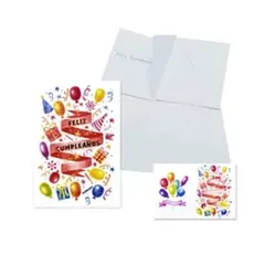 GENERICO - Tarjeta feliz cumpleaños globos