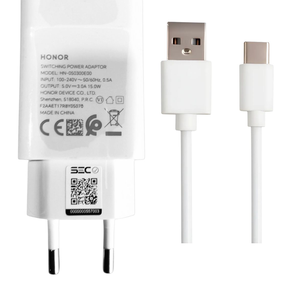 HONOR - Cargador Honor 15w + Cable Usb Typo C - Original