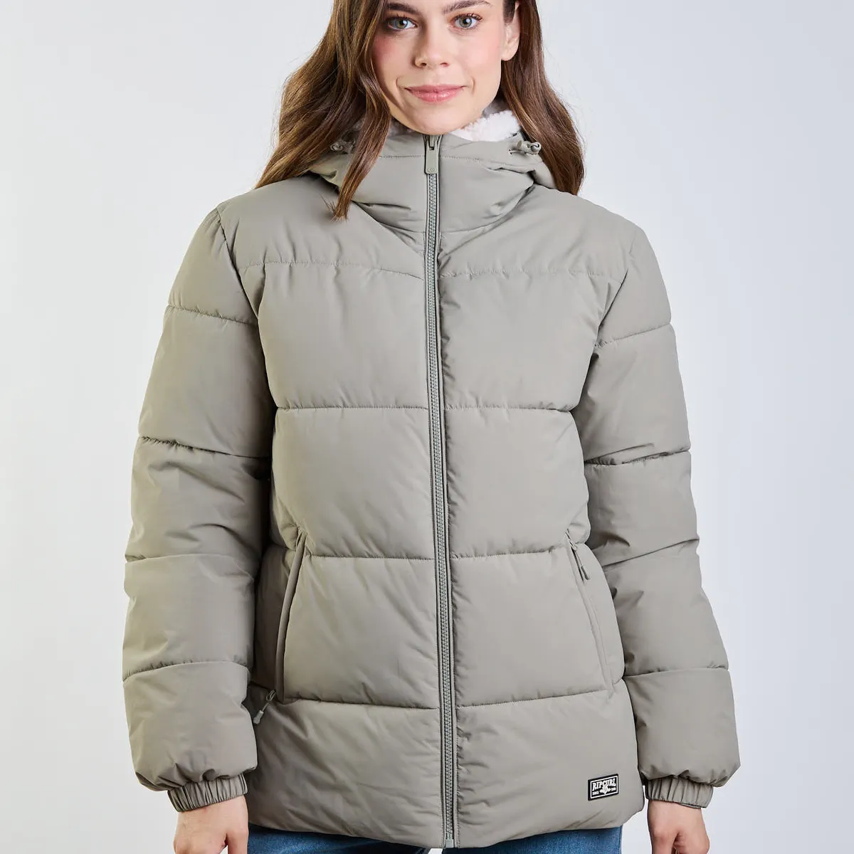 RIP CURL - Parka Coral Rose Verde Mujer Rip Curl
