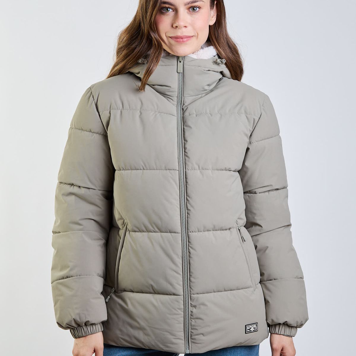 RIP CURL - Parka Coral Rose Verde Mujer Rip Curl