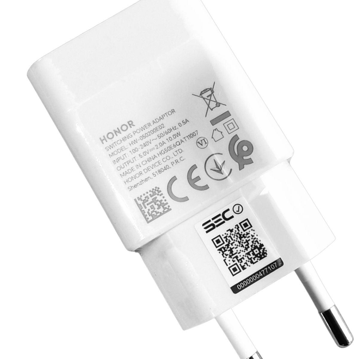 HONOR - Cargador Honor 10w + Cable Usb Typo C - Original