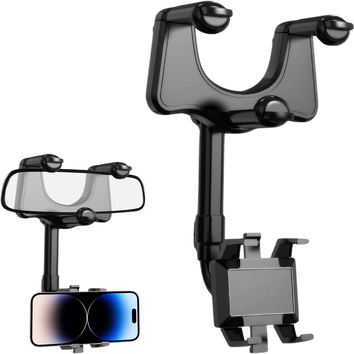MOVI - Soporte para Celular en Espejo Retrovisor de Auto Ajustable