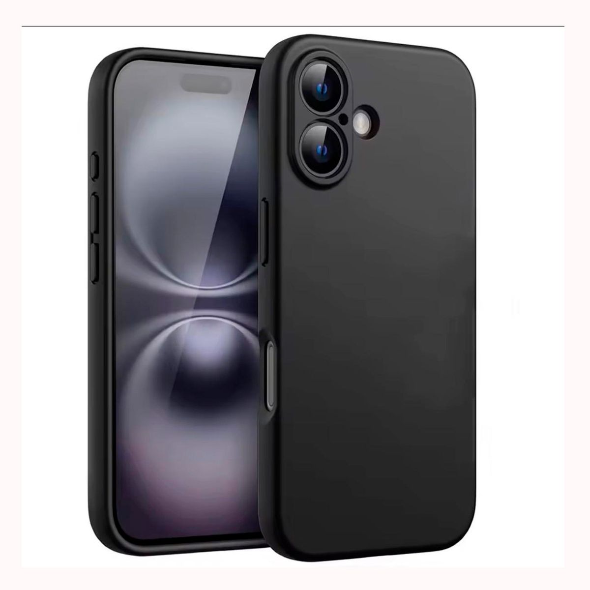 GENERICO - Carcasa protectora silicone Iphone 17 negro