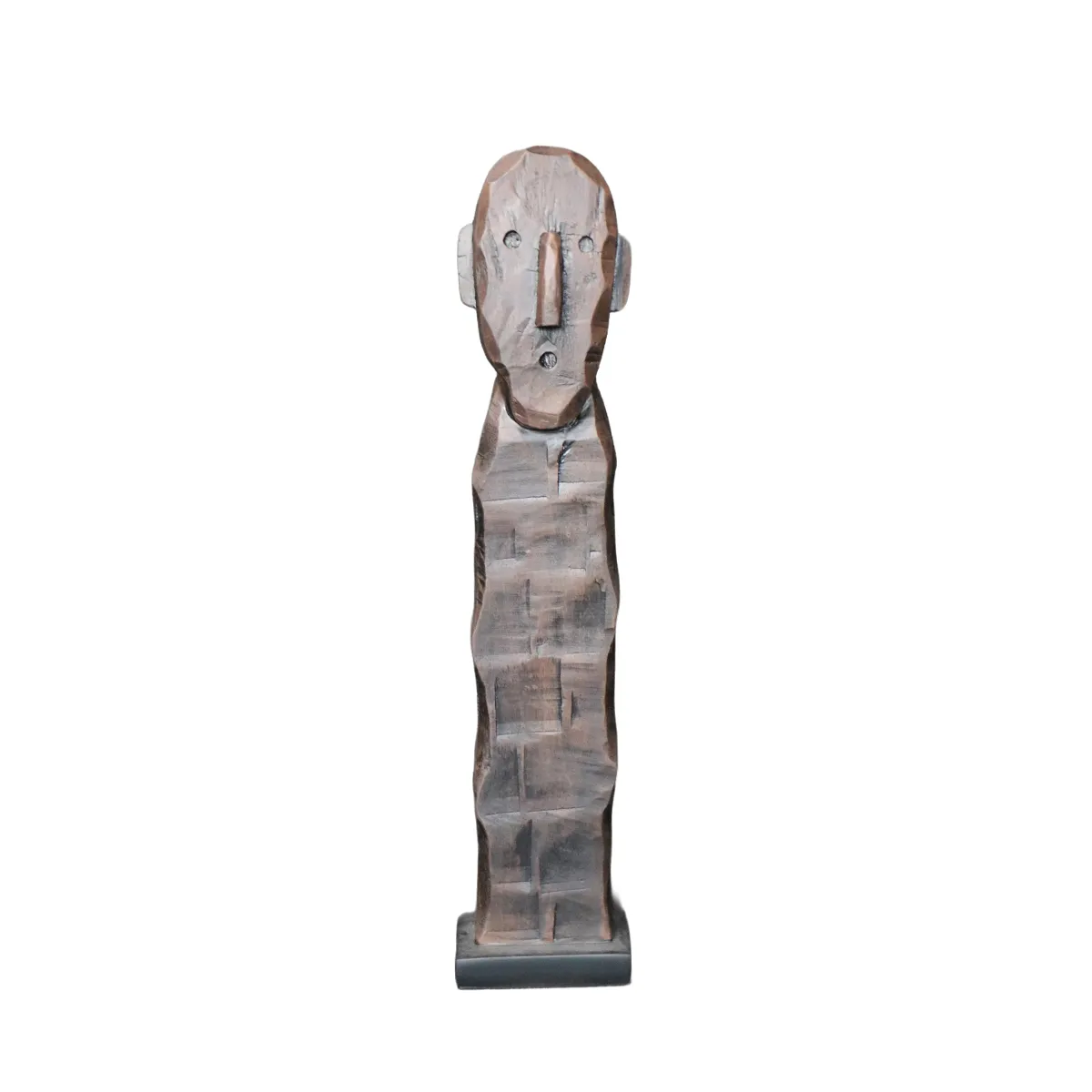 BROOKMAN - ADORNO FIGURA NOMO POLIRESINA PEDESTAL FIERRO NEGRO 11.5 x 9 x 54 CM