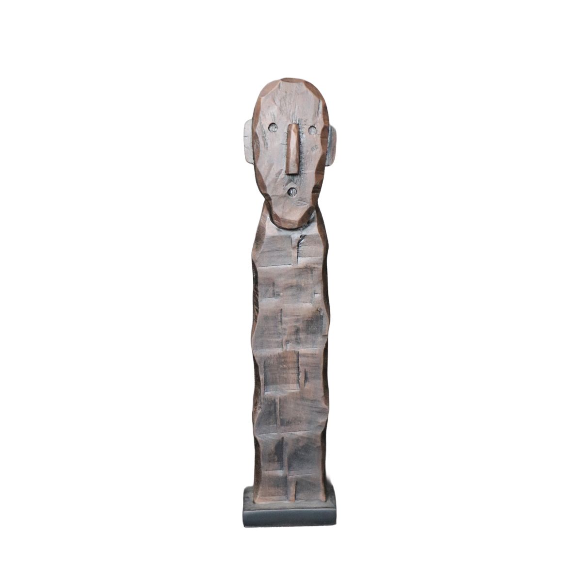 BROOKMAN - ADORNO FIGURA NOMO POLIRESINA PEDESTAL FIERRO NEGRO 11.5 x 9 x 54 CM