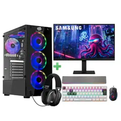 SNAKE GAMER - PC + Monitor 22” Ryzen 3 3200G 16GB RAM 256GB WIFI BT