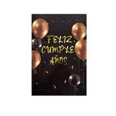 GENERICO - Tarjeta Feliz Cumpleaños Globos 11x17cm